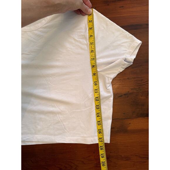Cuts Brand Almost Friday Tee Cropped in White Revolve Size XL Jersey Tee NWOT - Picture 8 of 12